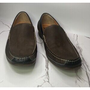 Mephisto Baduard Men’s Loafer Cool-Air Brown Nubuck/ Black Leather Sz 11 EUC